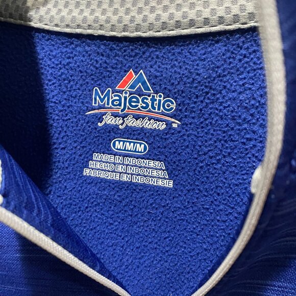 Chicago Cubs 2015 Postseason Majestic 1/4 Zip Pullover Women’s M 0099 - Picture 4 of 5